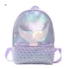 Wholesale Fantasy Fish Tail PU Backpack Bags