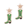 O1CN01rAZCeC1gFntvUXHqQ_2213748334113-0-cib Wholesale Mother's Day Creative Oil Dripping Long Boots Alloy Earrings
