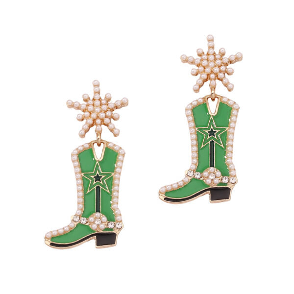 O1CN01rAZCeC1gFntvUXHqQ_2213748334113-0-cib Wholesale Mother's Day Creative Oil Dripping Long Boots Alloy Earrings