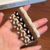 O1CN01rBADG523pk3ASdMVq_2208297407305-0-cib Wholesale Milk Coffee Color Simple High Elastic Fabric Hair Scrunchies