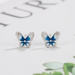 O1CN01rCRCHo1gXCsODDIdi__2964384151-0-cib Wholesale Flash Diamond Blue Butterfly Copper Earrings