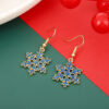 Wholesale Design New Year's Snowflake Earrings