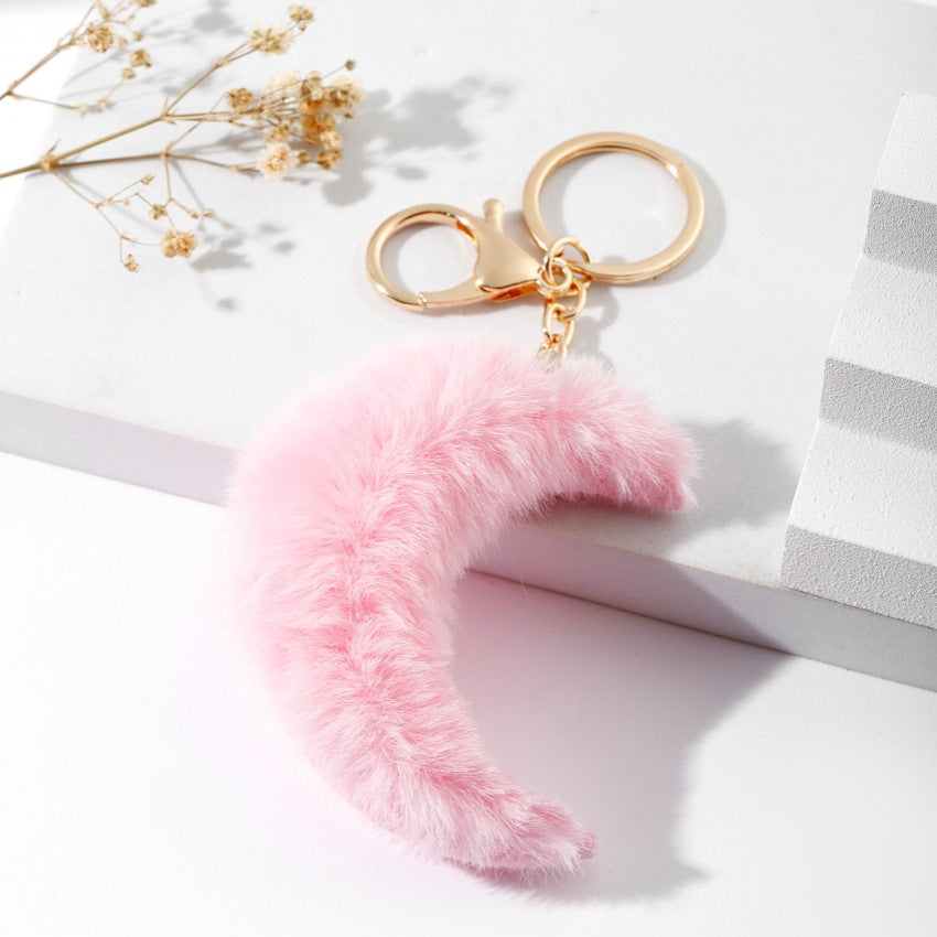 Wholesale Moon Plush Keychain