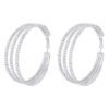 Wholesale Retro Exaggerated Multi-layered Circle Full Diamond Earrings