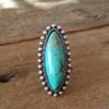 Wholesale Vintage Oval Turquoise Ethnic Style Ring