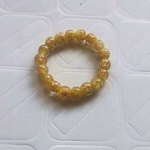10MM yellow colored glaze bracelet 18 PCs/piece