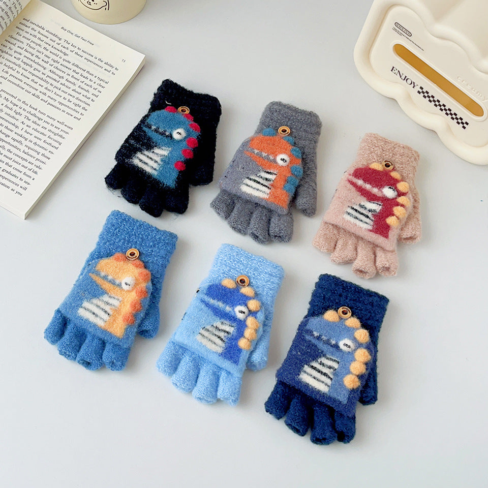 Wholesale Cartoon Woolen Knitted Chilen's Gloves