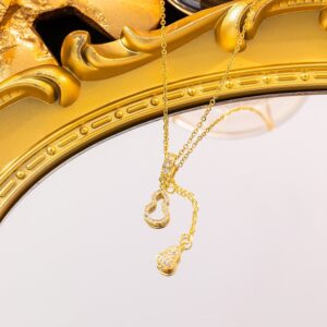 Gold Gourd Pendant Necklace