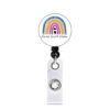 O1CN01rFJAsS1DSyO5b747m_971130216-0-cib Wholesale Badge Reels Acrylic Rainbow Mental Health Retractable Keychain