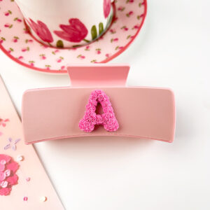 PU10.5cm square-A word pink / Plastic/Resin