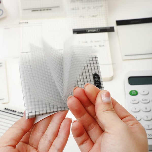 Wholesale Transparent Material Mesh Translucent Sticky Notes