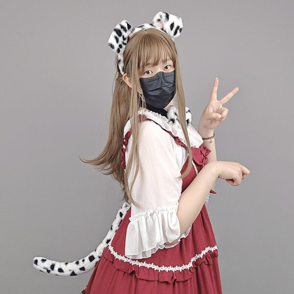 Wholesale Spotted Dog Ears Plush Headband