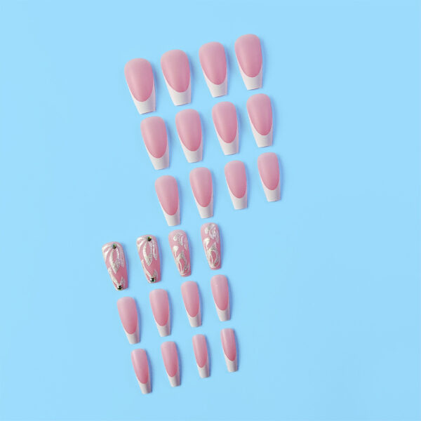 Wholesale French Glitter Petal Nail Patch