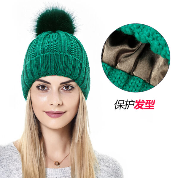 Wholesale Protective Hair Silky Stretch Satin Knit Hat