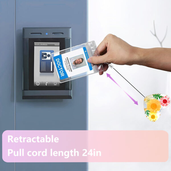 Wholesale Heart Shaped Dried Flower Resin Crocodile Clip Emblem Scroll Retractable Keychain