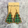 O1CN01rKfj6v1zp30nLEfiS_2215459036762-0-cib Wholesale Christmas Black and Red Plaid Christmas Tree Wooden Earrings