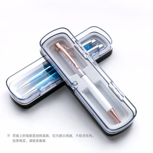 Wholesale Hair Flip Top Magnet Box Plastic Transparent Pen Case