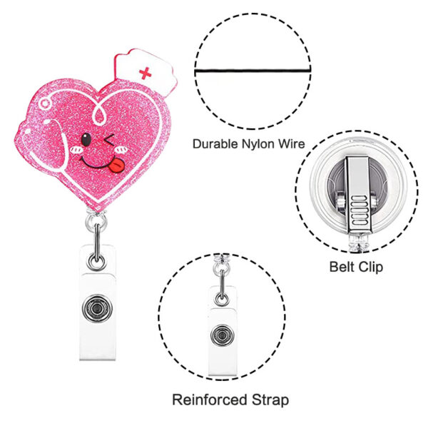 O1CN01rLqEmt1DSyOAd1yFp_971130216-0-cib Wholesale Badge Reels Acrylic Womb Love Clothes Retractable Keychain