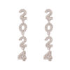 O1CN01rMZ4N81gFnuqGJcAs_2213748334113-0-cib Wholesale 2024 Full Diamond Digital Zinc Alloy Earrings