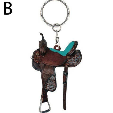Wholesale Saddle Car Key Pendant Acrylic Keychain