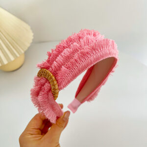 Pink Burnt Wide Rim Headband