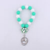 Wholesale Cartoon Silicone Dog Claw Handmade Beaded Wrist Keychain