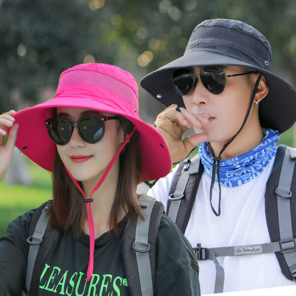 Wholesale Polyester Outdoor Sun Visor Hat Couple Bucket Hat Mountaineering Hat