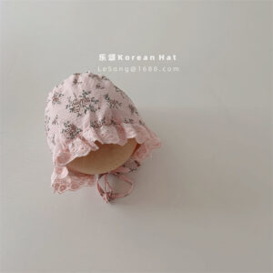 Floral Lace Pink / Head circumference 38-46cm