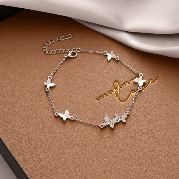 Wholesale Diamond Butterfly Alloy Bracelet
