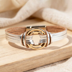 25120502-silver / Leather