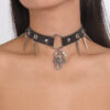 O1CN01rXz8EX1X6nTQa9YqJ__1768642875-0-cib Wholesale Punk Rock Fan Gothic Leather Snake Rivet Bondage Collar Clavicle Chain