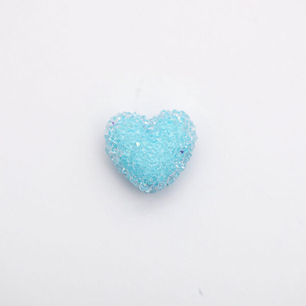 Wholesale Acrylic Rhinestones, Soft Granulated Sugar, Small Heart Beads