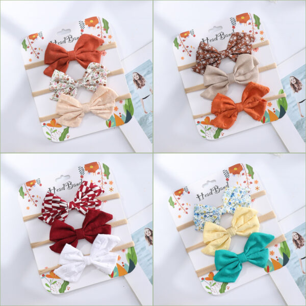 Wholesale Children's Bow Hair Tie Fabric