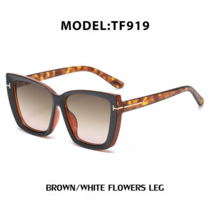 C7 plate tea white flower mirror leg