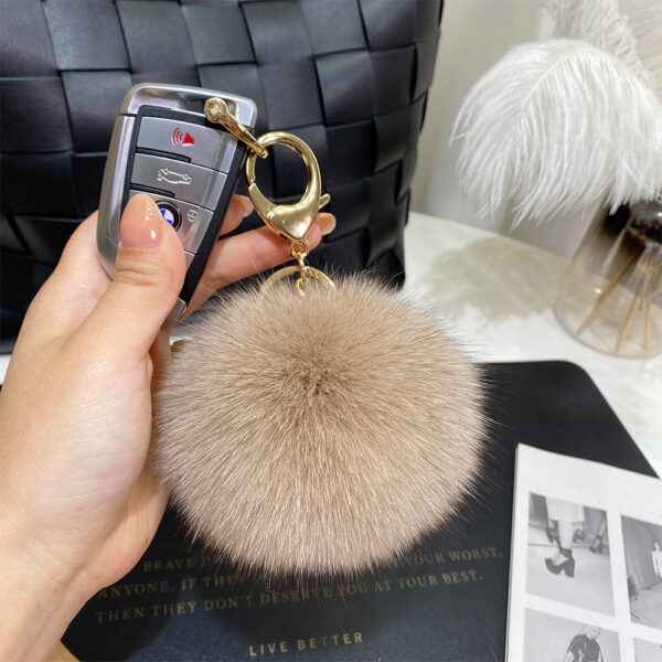 Wholesale 9cm Fur Ball Keychain