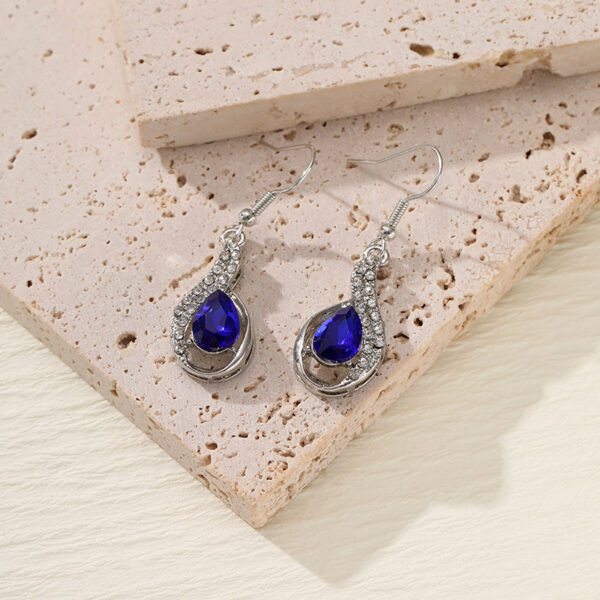 Wholesale Colorful Zirconia Personalized Colorful Rhinestone Tassel Long Earrings