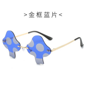 gold frame dark blue diaphragm