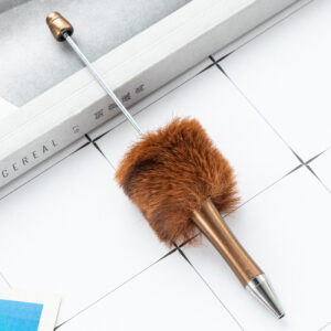 bullet 1.0 / Champagne gold leopard print (fur ball)