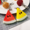 Wholesale Simulation PVC Simulation Fruit Keychain