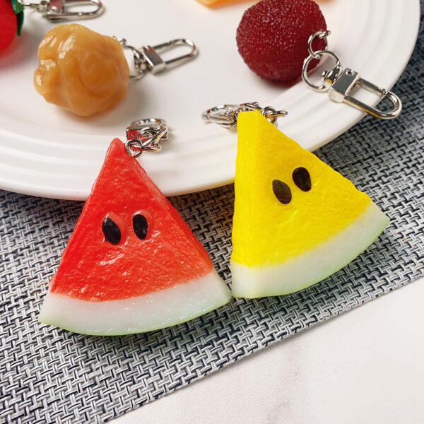 Wholesale Simulation PVC Simulation Fruit Keychain