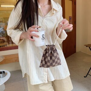 dark brown lattice / Large (25*32)