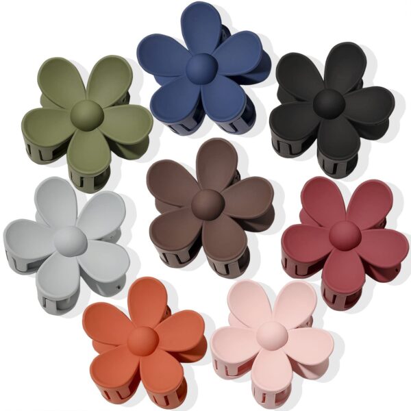 Wholesale ABS Colorful Flower Hair Clips