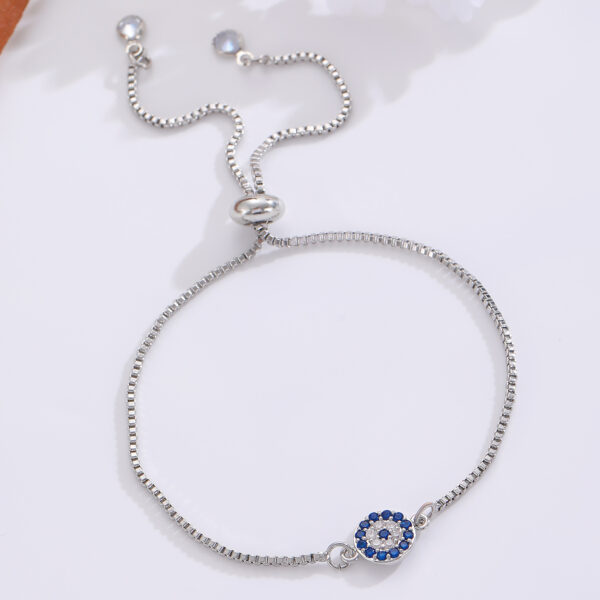 Wholesale Devil Eye Diamond Alloy Bracelet