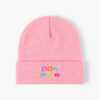 Wholesale Embroidery DOG MOM Knitted Hat Beanie