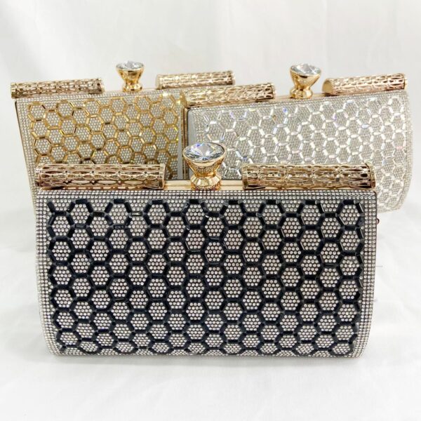 Wholesale Large Capacity One Shoulder Rhinestone Clutch Bag OLY-SD-QY003