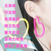 Wholesale Valentine's Day 12 Colors Big Heart Acrylic Earrings