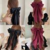Wholesale Large Bow Silk Hair Clips