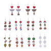 Wholesale Christmas Elk Snowflake Cute Long Drop Earrings