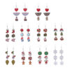 Wholesale Christmas Elk Snowflake Cute Long Drop Earrings