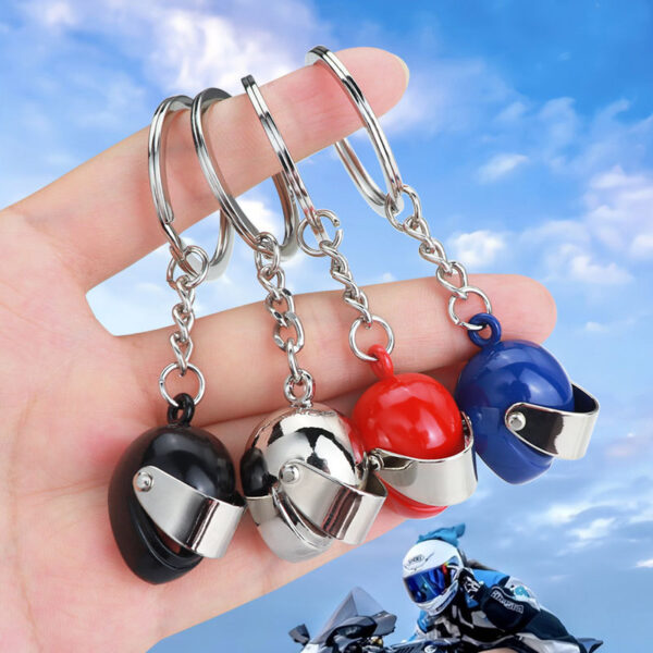 Wholesale Metal Motorcycle Helmet Creative Key Chain